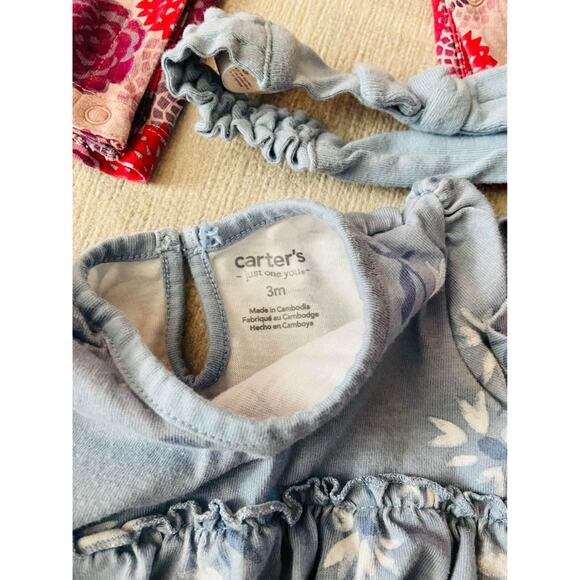 Bundle of 6 floral baby girl outfits, size 3-6M - some higher end brands - Picture 2 of 7